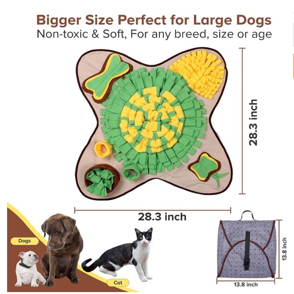 Large Snuffle Mat for Dogs Foldable - Picture 5 of 8